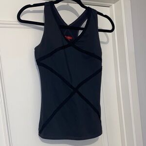 SPANX Black Crisscross Tank Top